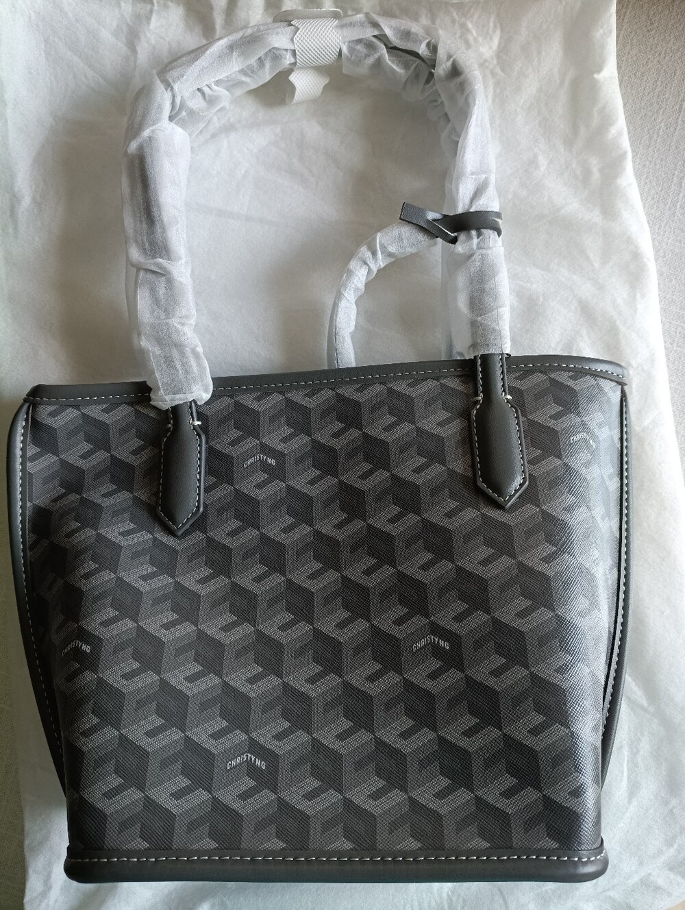 Christy Ng Gray Patterned Tote Bag - Women